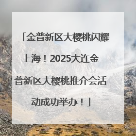 金普新区大樱桃闪耀上海！2025大连金普新区大樱桃推介会活动成功举办！