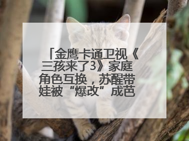 金鹰卡通卫视《三孩来了3》家庭角色互换，苏醒带娃被“爆改”成芭比娃娃？