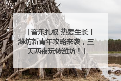 音乐扎根 热爱生长丨潍坊新青年攻略来袭，三天两夜玩转潍坊！