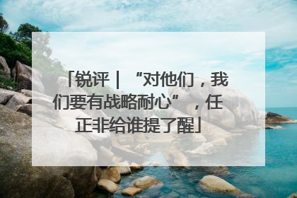 锐评｜“对他们，我们要有战略耐心”，任正非给谁提了醒