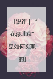 锐评｜“花漾北京”是如何实现的