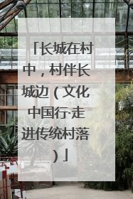 长城在村中，村伴长城边（文化中国行·走进传统村落）