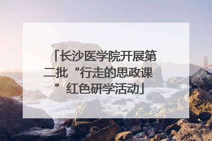 长沙医学院开展第二批“行走的思政课”红色研学活动