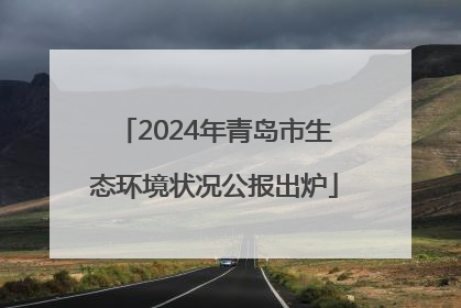 2024年青岛市生态环境状况公报出炉