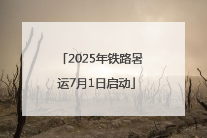 2025年铁路暑运7月1日启动
