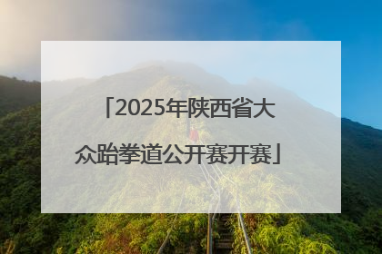 2025年陕西省大众跆拳道公开赛开赛
