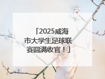 2025威海市大学生足球联赛圆满收官！