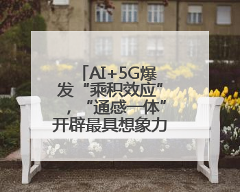 AI+5G爆发“乘积效应”，“通感一体”开辟最具想象力全新赛道