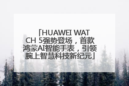 HUAWEI WATCH 5强势登场，首款鸿蒙AI智能手表，引领腕上智慧科技新纪元