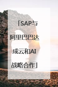 SAP与阿里巴巴达成云和AI战略合作